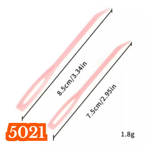 ANEKA - Plastic Bent Tapestry Needle / Jarum Rajut Crochet Plastik Ujung Bengkok SET