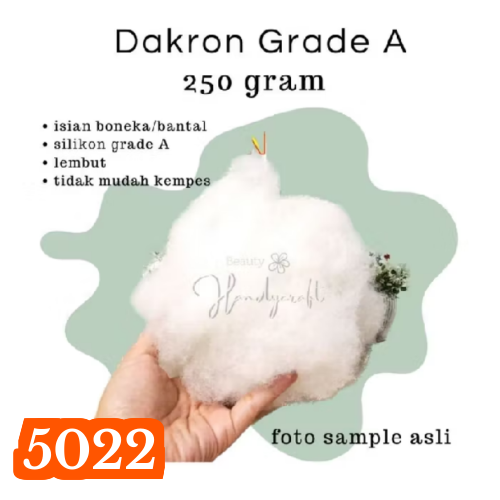 Dakron [1/4 kg] silikon bahan isian boneka/ dekor awan PUTIH