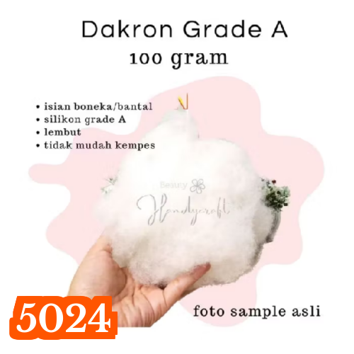 (100gram) Dakron SILIKON isi boneka bantal