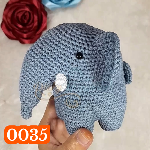 Amigurumi  boneka rajut bentuk gajah