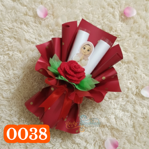 Buket Mini Slot Uang 2 / 3 Slot – Buket Angpao Ukuran ±17x13 cm, Kado Simple Elegan + Packing Aman