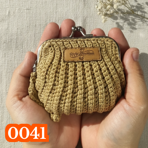 [HANDMADE] Dompet Koin Rajut Estetik / Pouch Mini Rajut Serbaguna / Rizky Handmade Collection